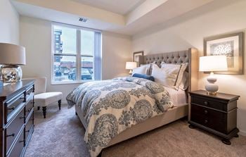 Plush bedroom carpet